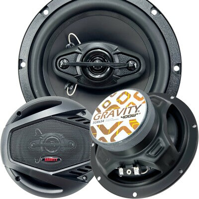 Gravity SGR654 6.5" 4-Way Full-Range Car Speakers