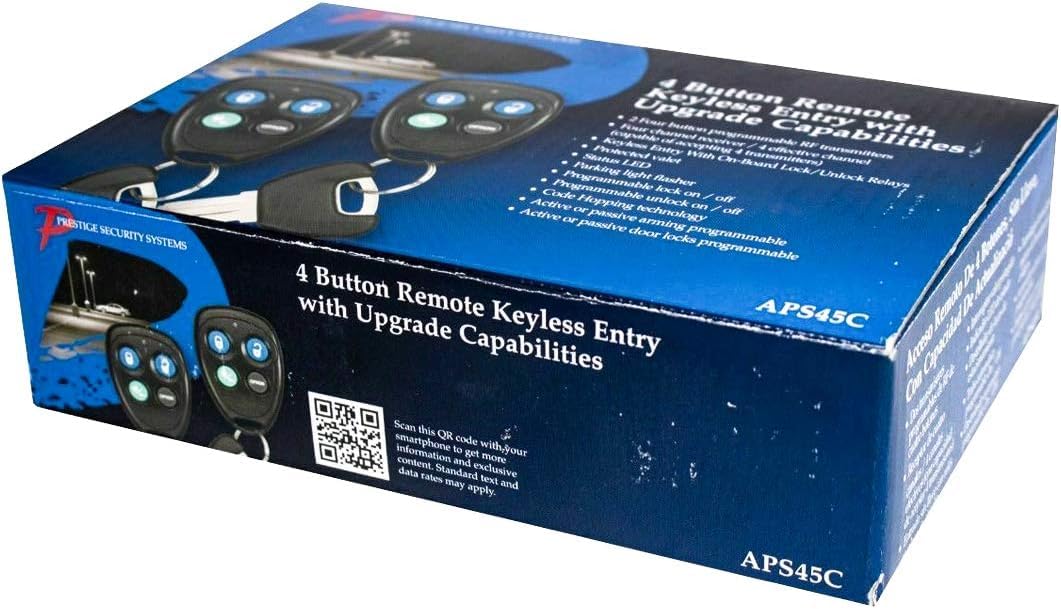 VOXX PRESTIGE APS45C 1-Way 4-Button Keyless Entry System
