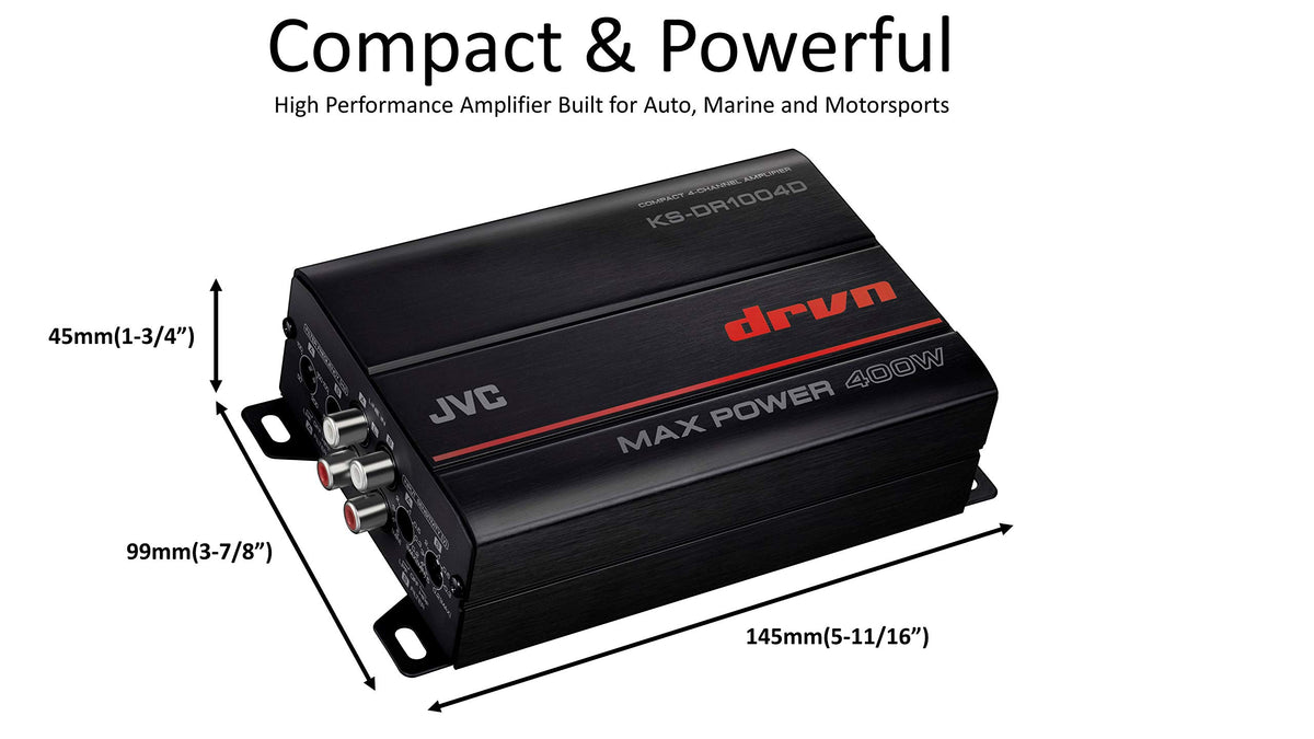 JVC KS-DR1004D 4-Channel Compact Class-D Amplifier