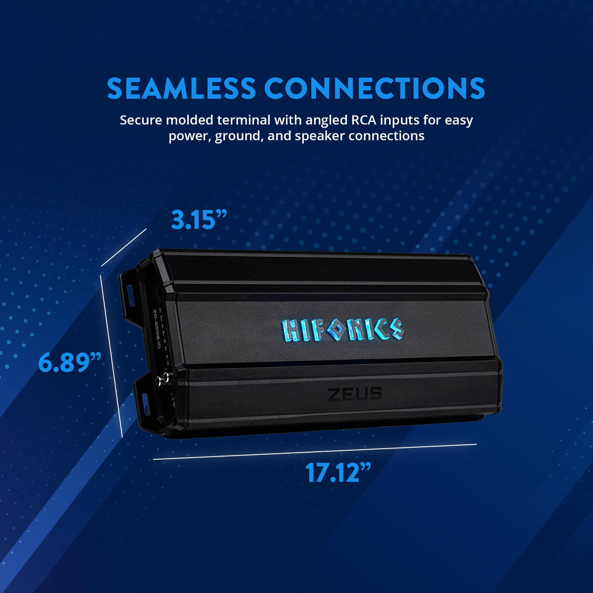 Hifonics ZD-2550.1D Compact Mono Class D Amplifier
