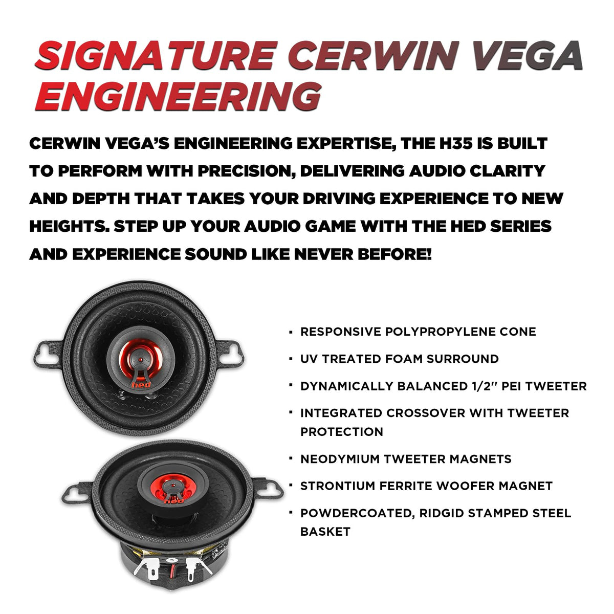 Cerwin-Vega H35 3.5" 2-Way Coaxial Speakers