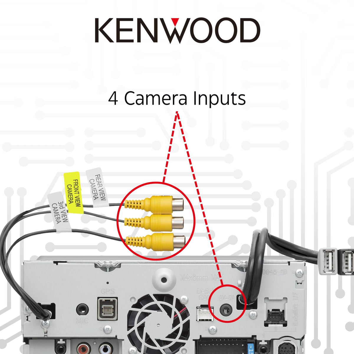 Kenwood DDX9707S 6.95" Double DIN DVD Receiver