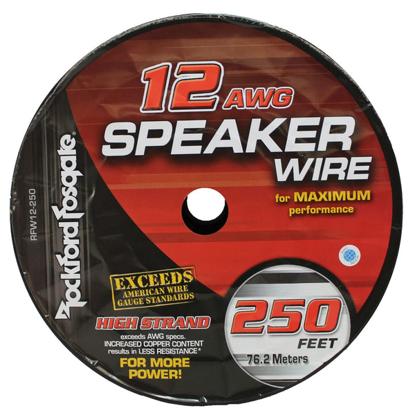 Rockford Fosgate RFW12-250 12 AWG Speaker Wire, 250 Ft