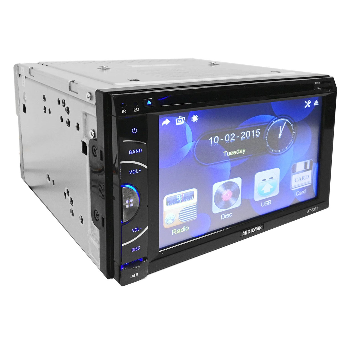 Audiotek AT-63BT 6.5" Double DIN DVD Receiver