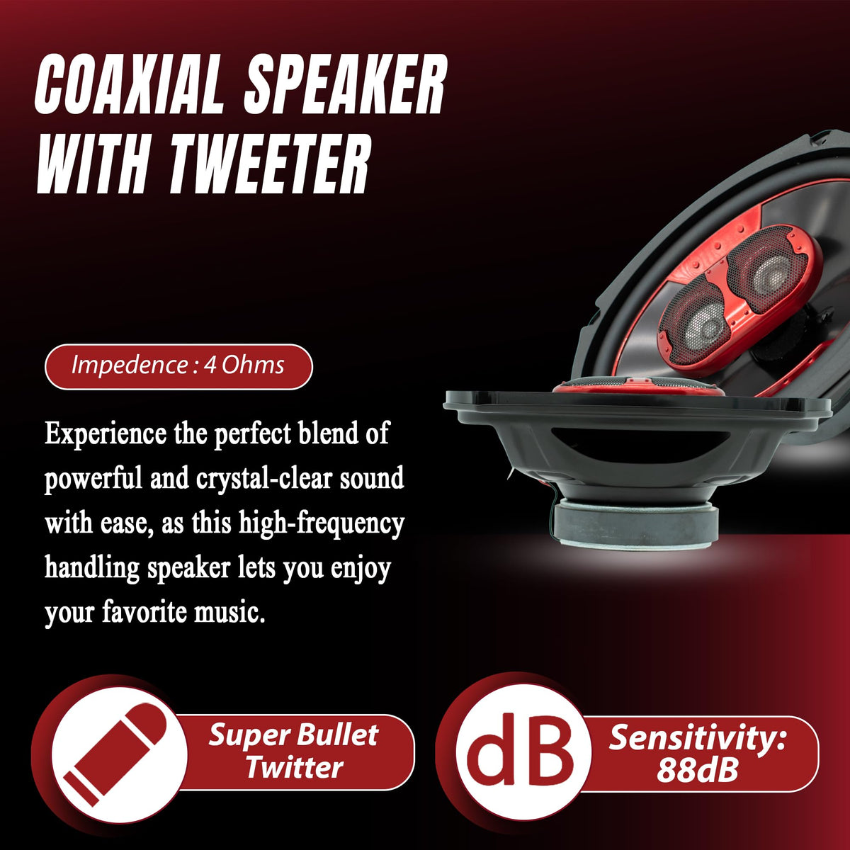 MB Quart XK2-169 6x9" 2-Way Coaxial Speakers