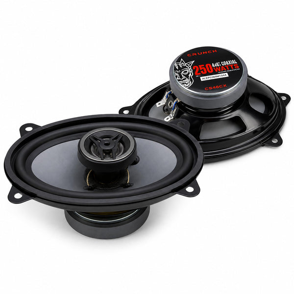 Crunch CS46CX 4" x 6" 2-Way Coaxial Speakers
