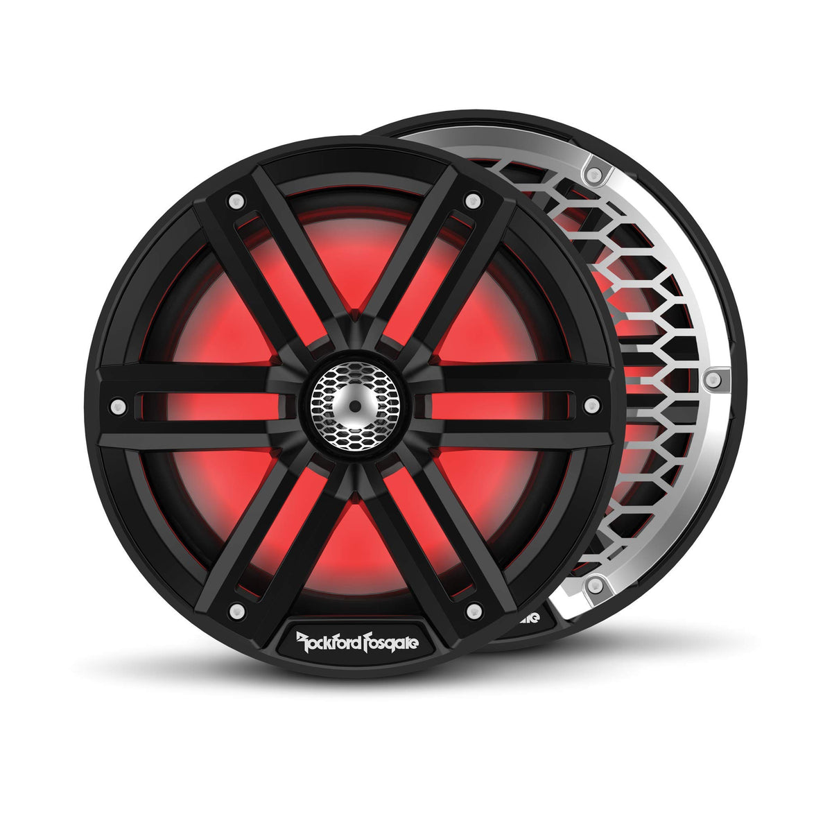 Rockford Fosgate M2-8B 8" Black Marine Speakers