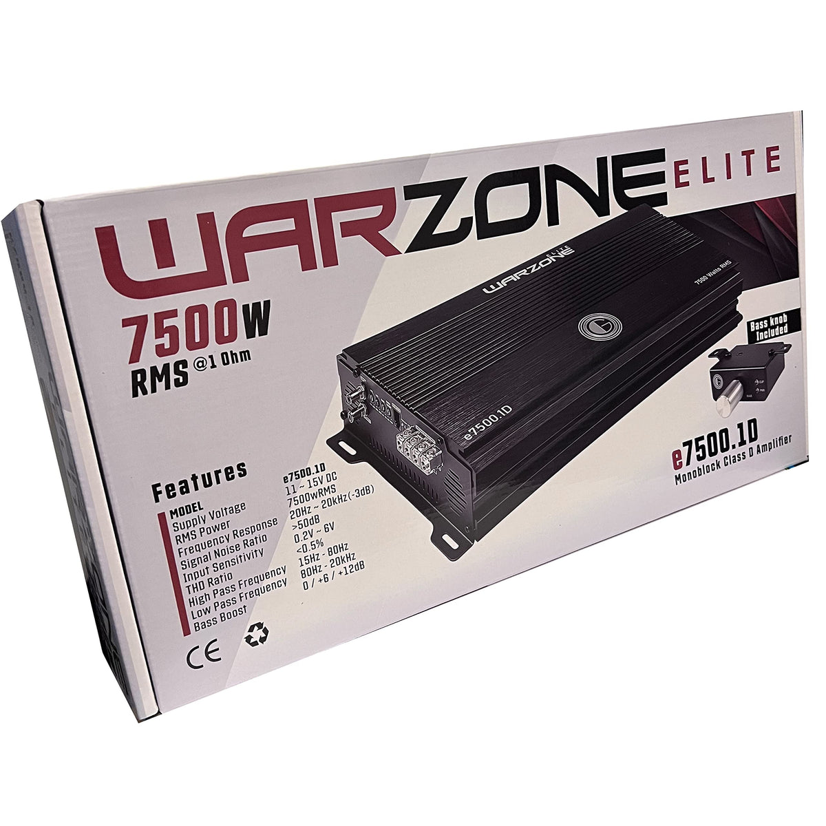 Gravity Audio E7500.1D Warzone 7500W Mono Amplifier