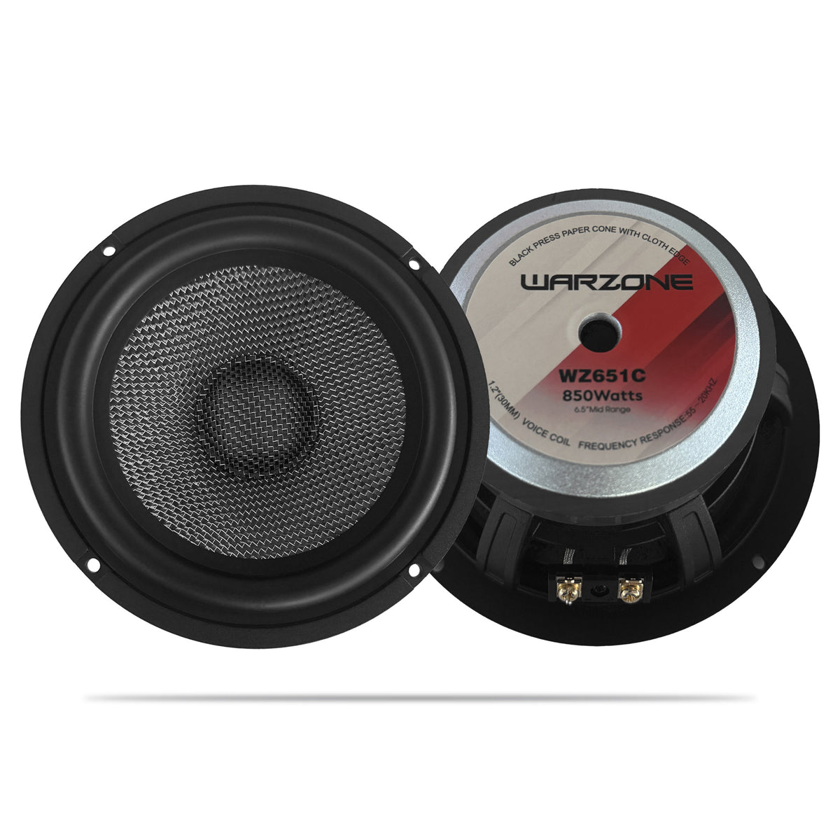 Warzone WZ-651C 6.5" 2-Way Component Speaker System