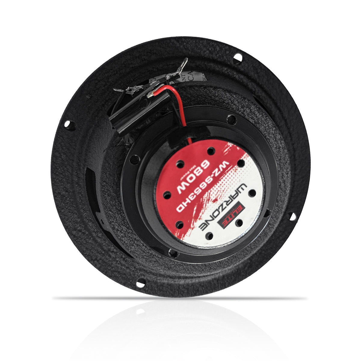 Warzone WZ-S653HD 6.5-Inch Harley-Davidson Motorcycle Speakers with Super Tweeter, 680W Max, 4 Ohm Neodymium Coaxial Pair, 2014-Up Fairing & Saddlebag Direct Fit