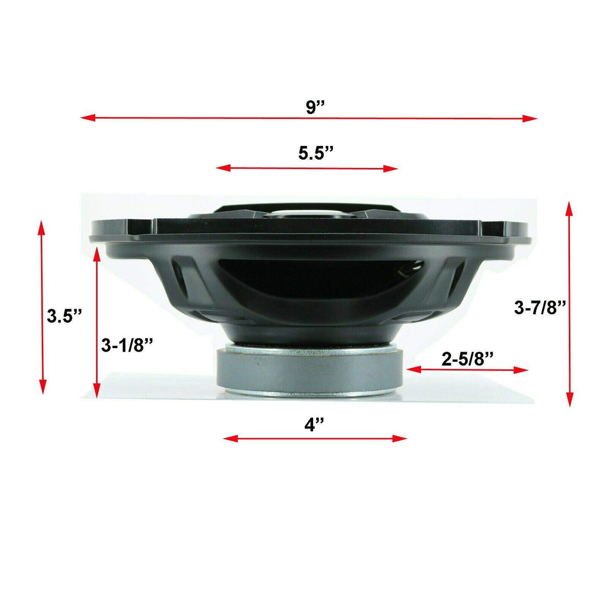 Gravity SGR694 6x9" 4-Way Full-Range Car Speakers