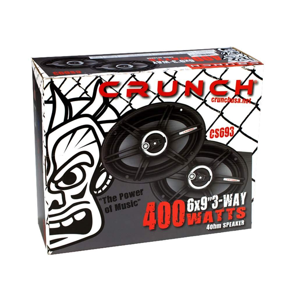 Crunch CS693 6 x 9" 3-Way Coaxial Car Speakers