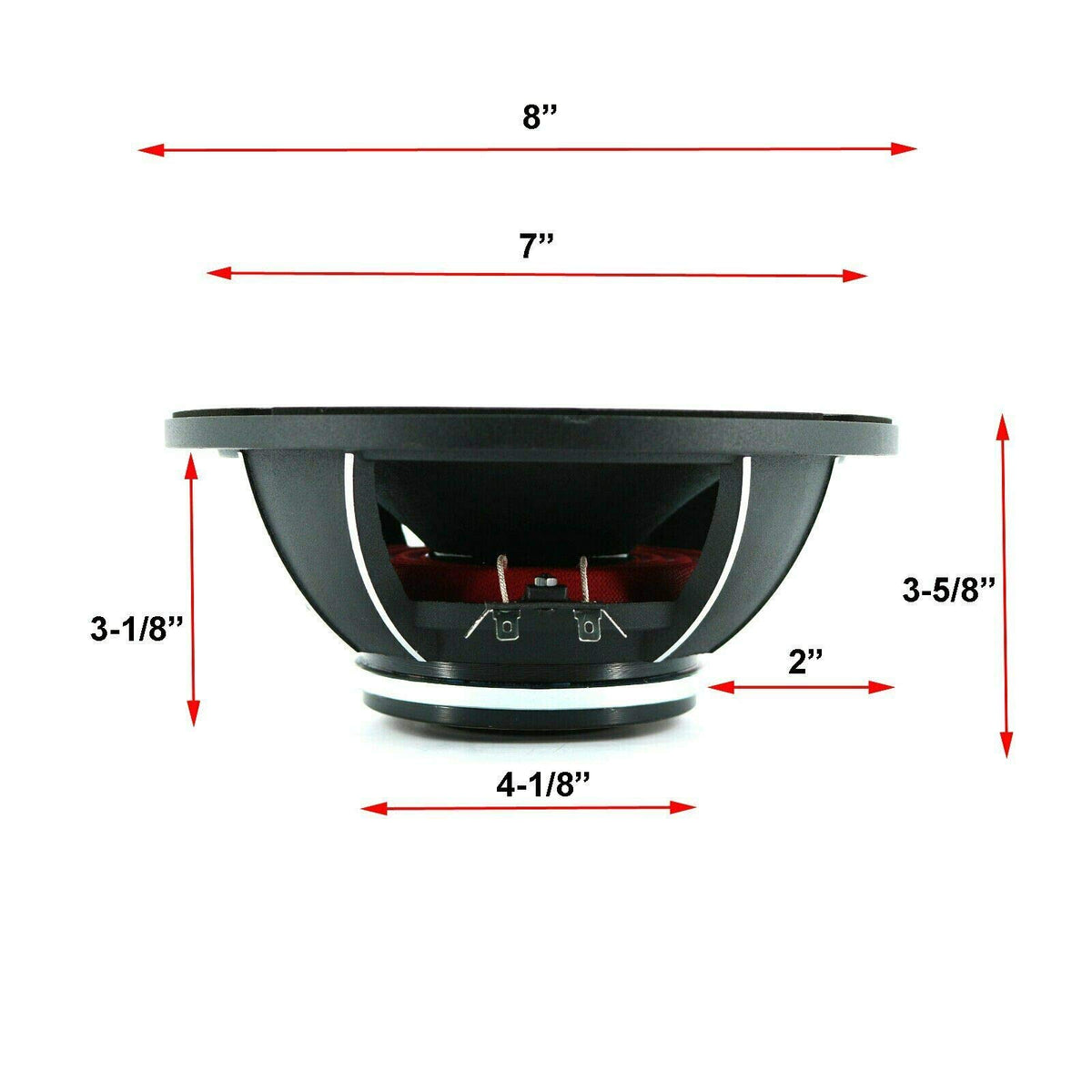WARZONE WZL8 8" Midrange Bullet Speaker