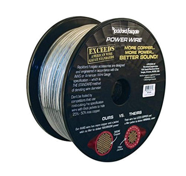 Rockford Fosgate RFW1B-51 51-Ft 1/0 AWG Power/Ground Wire