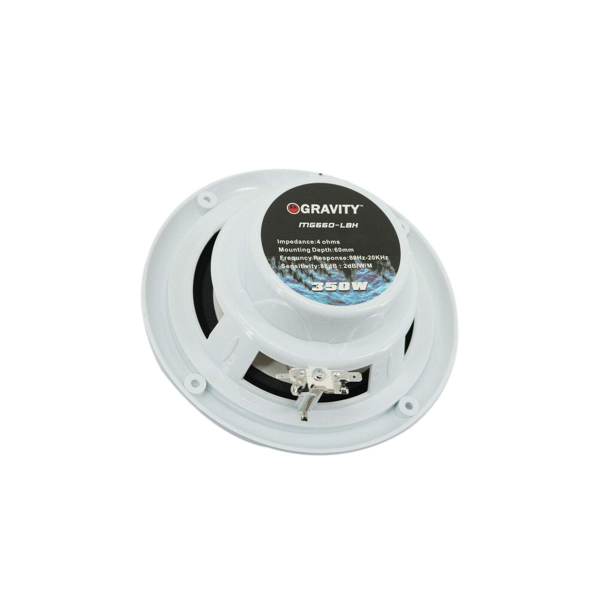 Gravity MG660-LBK 6.5" 2-Way Marine Speakers