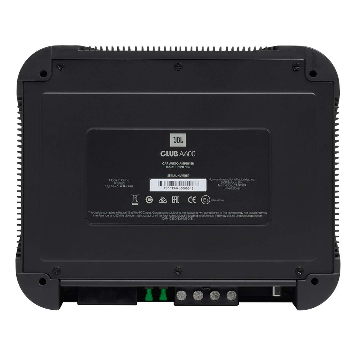JBL Club A600 Mono Subwoofer Amplifier with Remote Bass Control