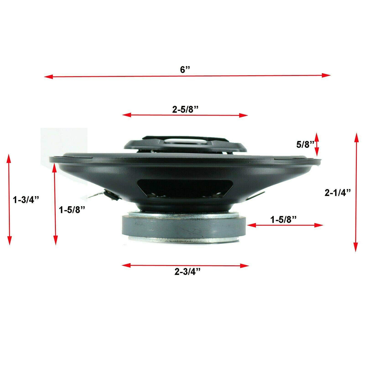 Gravity SGR464 4x6" 4-Way Coaxial Speakers