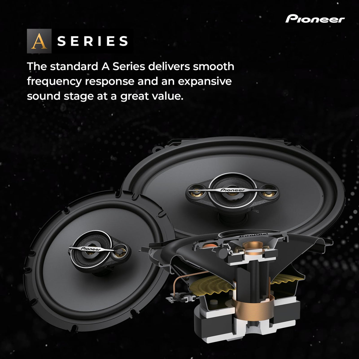 Pioneer TS-A1671F 6.5" 3-Way Coaxial Car Speakers