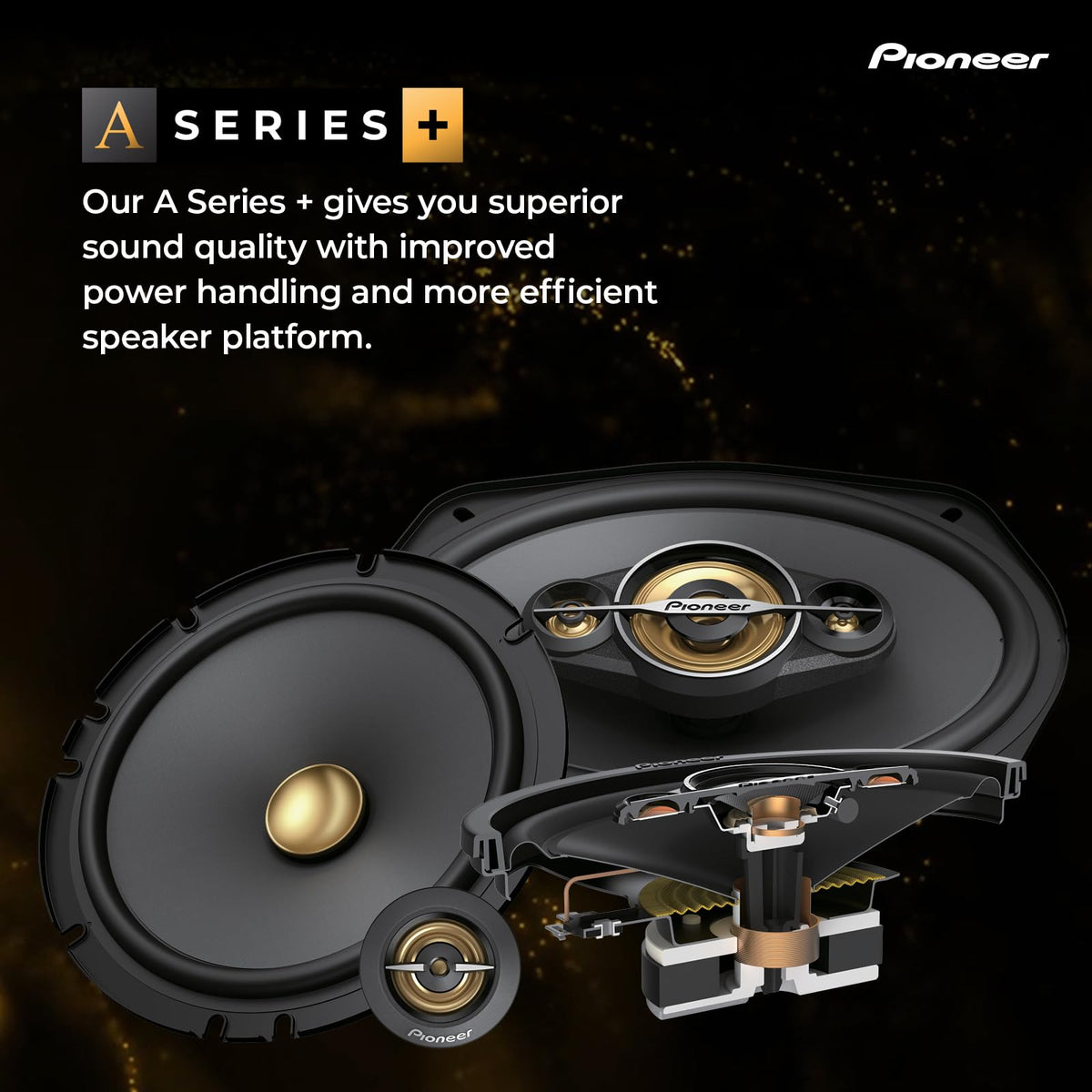 Pioneer TS-A1601C 6.5" 2-Way Component Speakers