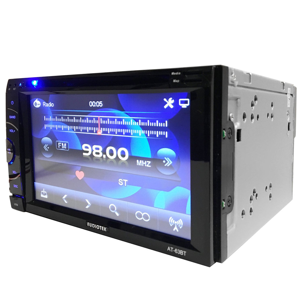 Audiotek AT-63BT 6.5" Double DIN DVD Receiver
