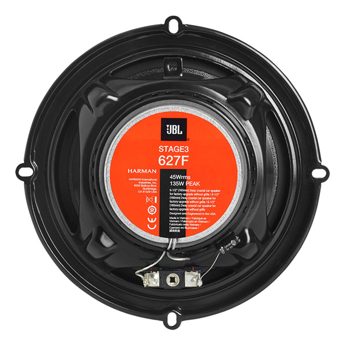 JBL Stage3 627F 6.5" Two-Way Coaxial Car Speakers
