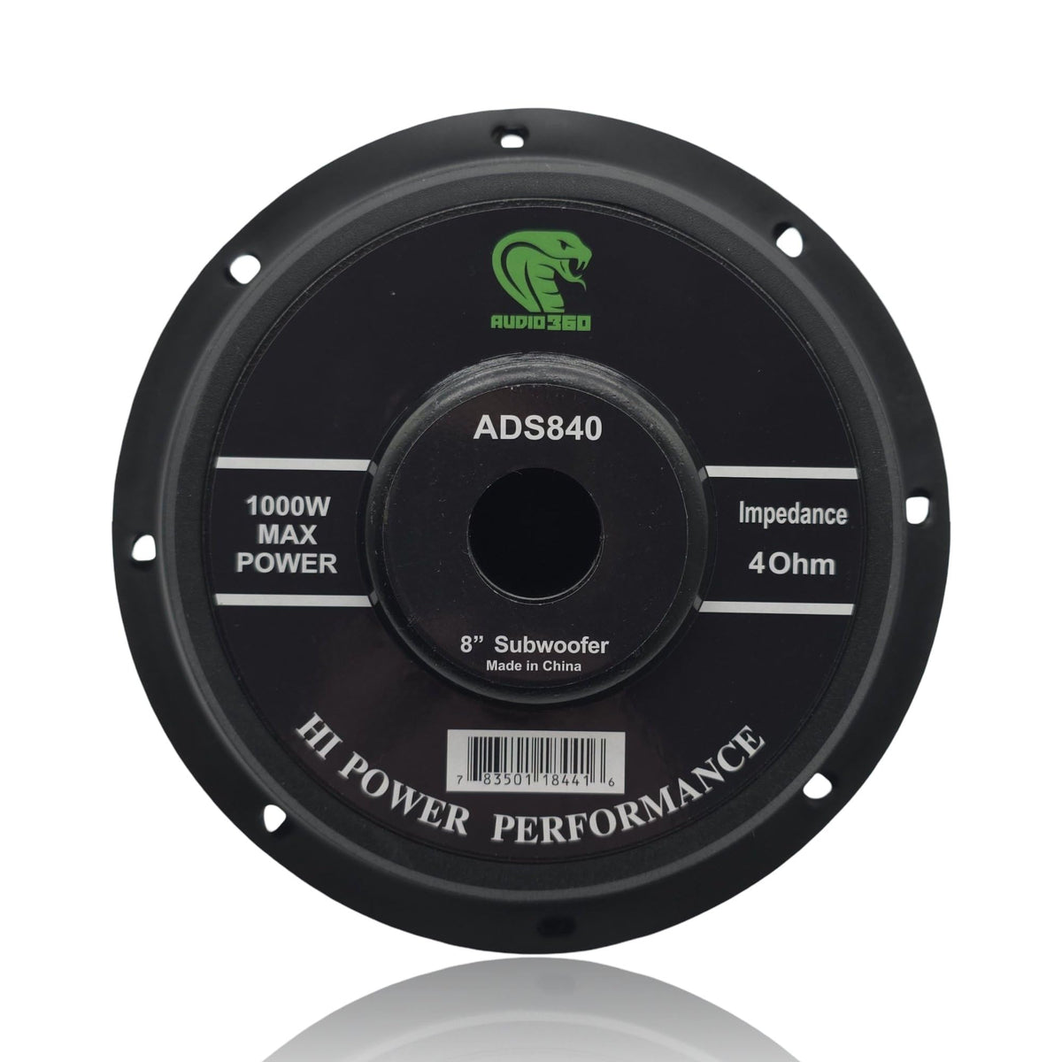 AUDIO360 ADS840-SHALLOW 8" Shallow-Mount Car Subwoofer