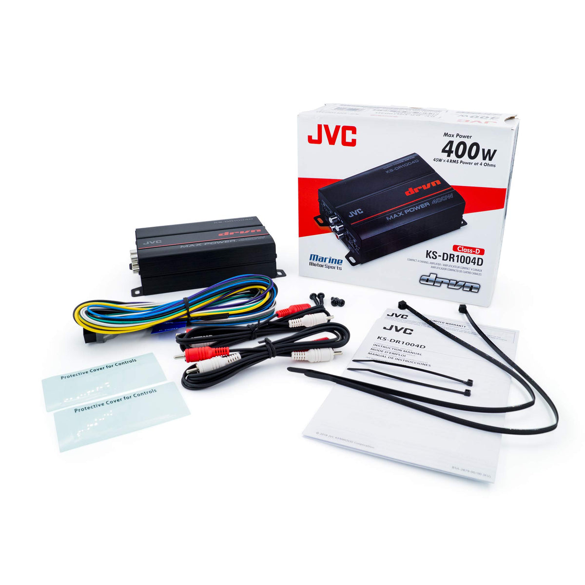 JVC KS-DR1004D 4-Channel Compact Class-D Amplifier