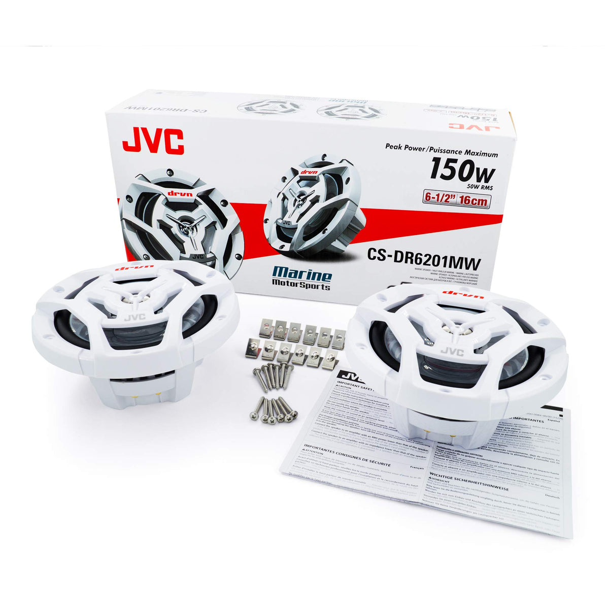 JVC CS-DR6201MW 6.5" 2-Way Marine Speakers