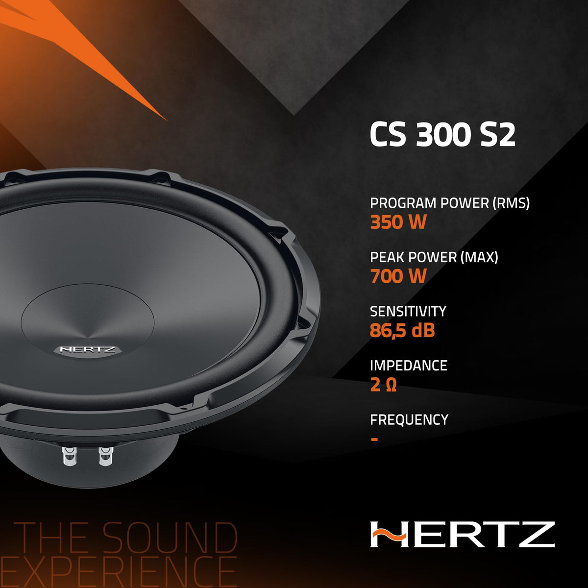 Hertz CS300S2 12" 2-Ohm Single Voice Coil Subwoofer