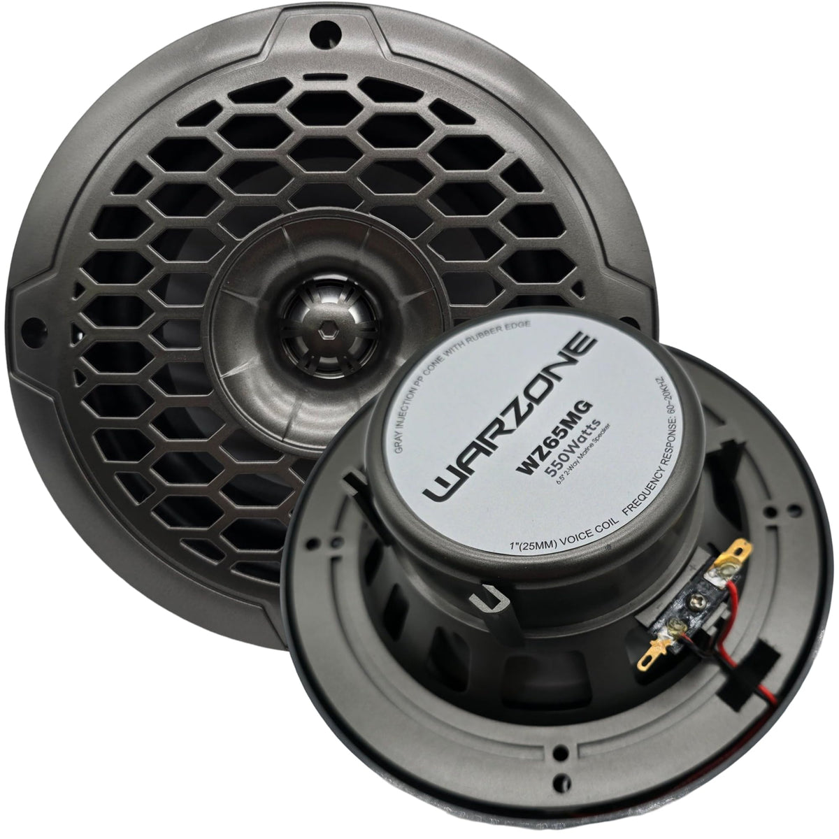 WARZONE WZ65MG 6.5" 2-Way Marine Speakers