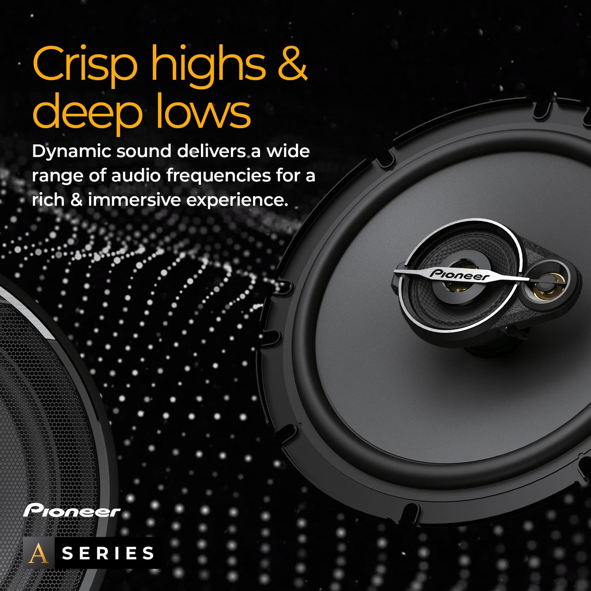 Pioneer TS-A1671F 6.5" 3-Way Coaxial Car Speakers