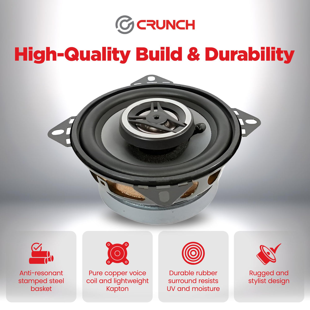 Crunch CS525CX 5.25" 2-Way Coaxial Car Speakers