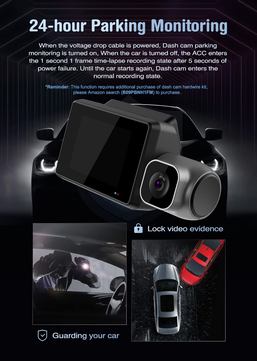 Xtremevision G-422WCH 3-Channel 4K Mirror Dash Cam
