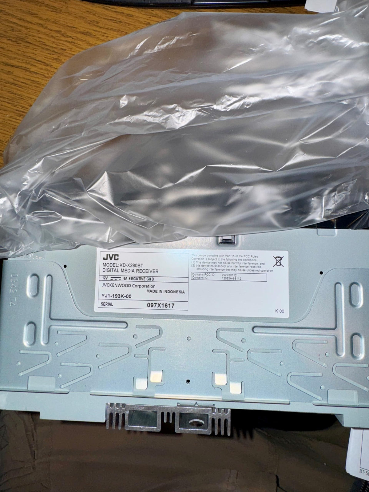 JVC KD-X280BT Single DIN Digital Media Receiver