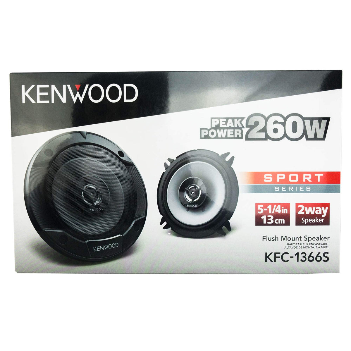Kenwood KFC-1366S 5-1/4" 2-Way Coaxial Speakers