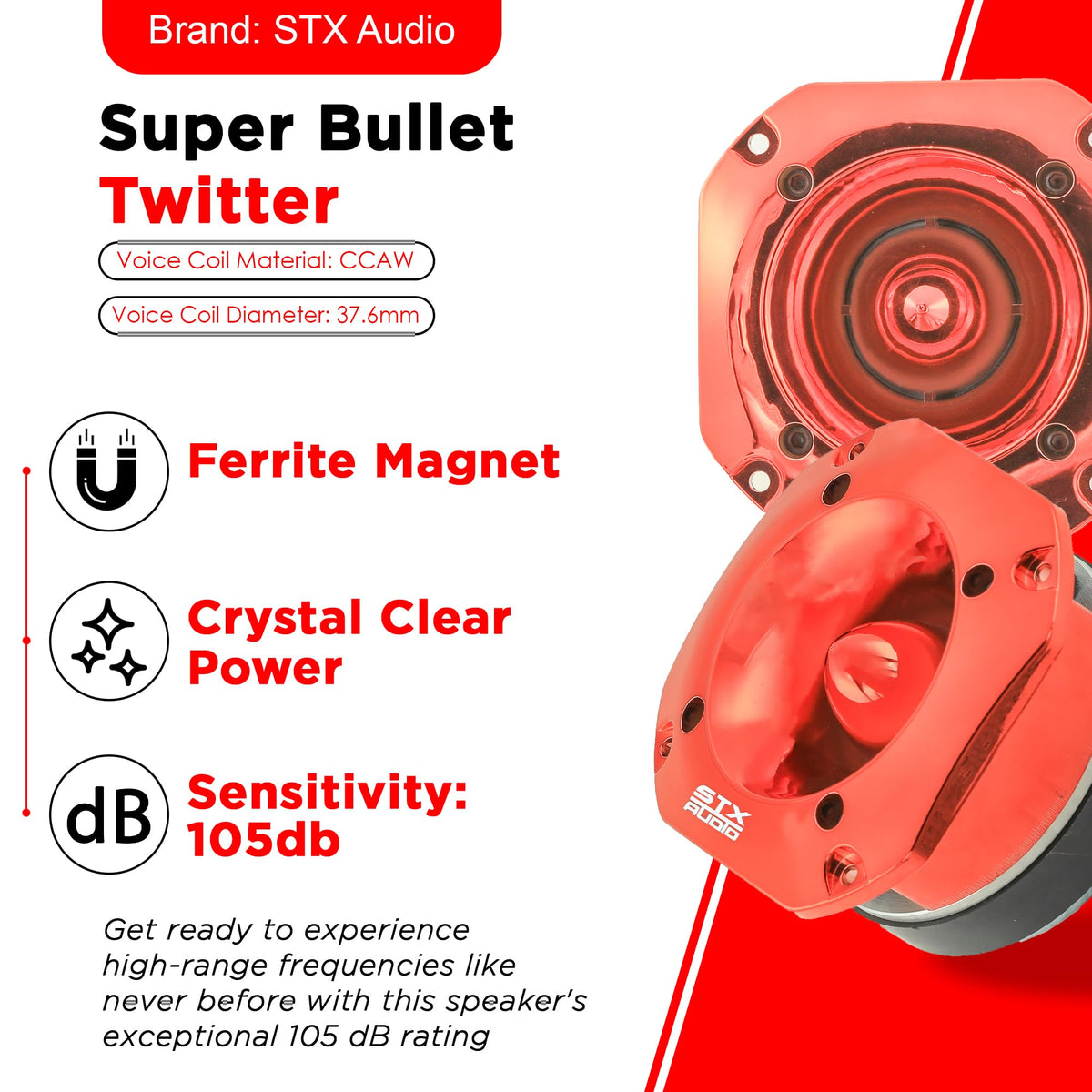STX Audio STX-700TW 4.03" Super Tweeter