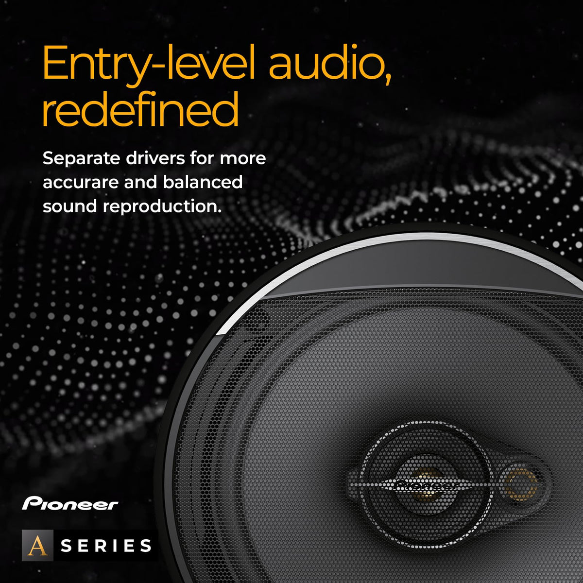 Pioneer TS-A1671F 6.5" 3-Way Coaxial Car Speakers