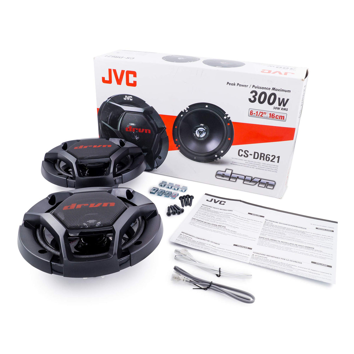 JVC CS-DR621 6.5" 2-Way Coaxial Car Speakers