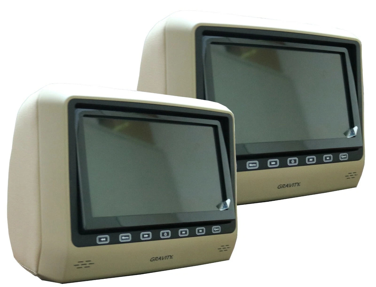Gravity GR-8PPDV 8" Headrest Monitor with DVD Player