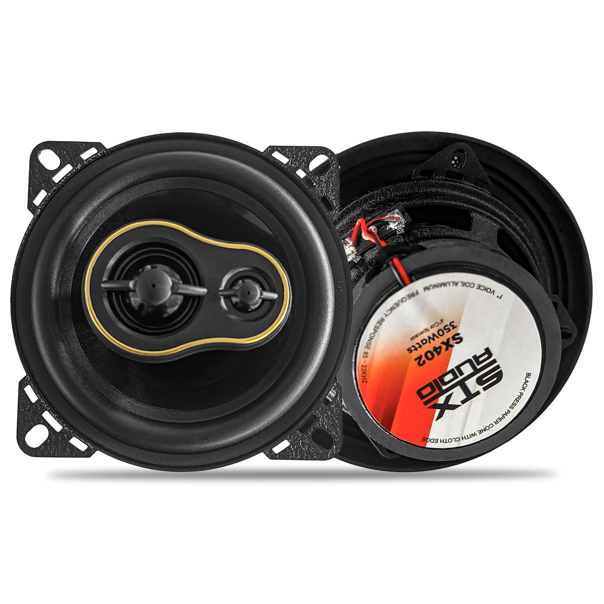 STX Audio SX402 4-Inch 2-Way Coaxial Car Speakers